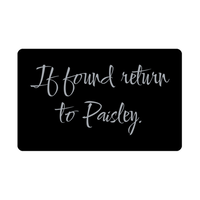 Load image into Gallery viewer, Paisley Wallet Card for Birthday Christmas - Personalized Custom Name - If Found Return to Paisley – front view
