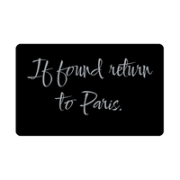 Load image into Gallery viewer, Paris Wallet Card for Birthday Christmas - Personalized Custom Name - If Found Return to Paris – front view
