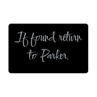 Load image into Gallery viewer, Parker Wallet Card for Birthday Christmas - Personalized Custom Name - If Found Return to Parker – front view
