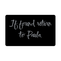 Load image into Gallery viewer, Paula Wallet Card for Birthday Christmas - Personalized Custom Name - If Found Return to Paula – front view

