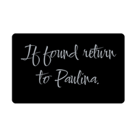 Load image into Gallery viewer, Paulina Wallet Card for Birthday Christmas - Personalized Custom Name - If Found Return to Paulina – front view
