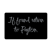 Load image into Gallery viewer, Payton Wallet Card for Birthday Christmas - Personalized Custom Name - If Found Return to Payton – front view

