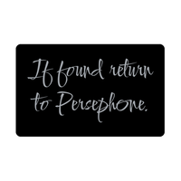 Load image into Gallery viewer, Persephone Wallet Card for Birthday Christmas - Personalized Custom Name - If Found Return to Persephone – front view
