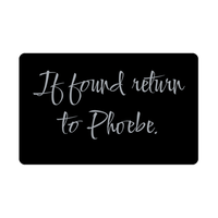 Load image into Gallery viewer, Phoebe Wallet Card for Birthday Christmas - Personalized Custom Name - If Found Return to Phoebe – front view
