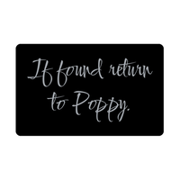 Load image into Gallery viewer, Poppy Wallet Card for Birthday Christmas - Personalized Custom Name - If Found Return to Poppy – front view
