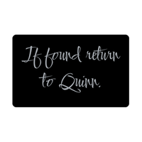 Load image into Gallery viewer, Quinn Wallet Card for Birthday Christmas - Personalized Custom Name - If Found Return to Quinn – front view
