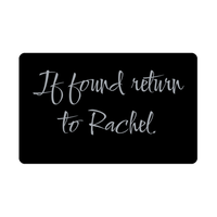 Load image into Gallery viewer, Rachel Wallet Card for Birthday Christmas - Personalized Custom Name - If Found Return to Rachel – front view
