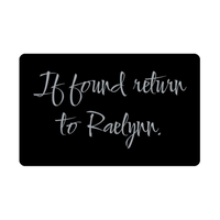 Load image into Gallery viewer, Raelynn Wallet Card for Birthday Christmas - Personalized Custom Name - If Found Return to Raelynn – front view
