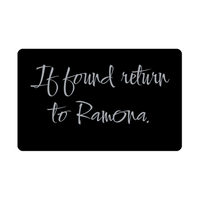 Load image into Gallery viewer, Ramona Wallet Card for Birthday Christmas - Personalized Custom Name - If Found Return to Ramona – front view
