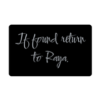 Load image into Gallery viewer, Raya Wallet Card for Birthday Christmas - Personalized Custom Name - If Found Return to Raya – front view
