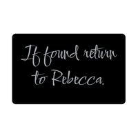 Load image into Gallery viewer, Rebecca Wallet Card for Birthday Christmas - Personalized Custom Name - If Found Return to Rebecca – front view
