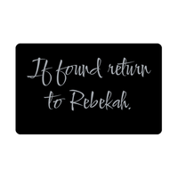 Load image into Gallery viewer, Rebekah Wallet Card for Birthday Christmas - Personalized Custom Name - If Found Return to Rebekah – front view
