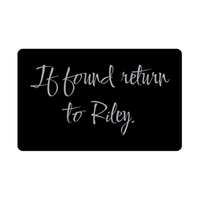 Load image into Gallery viewer, Riley Wallet Card for Birthday Christmas - Personalized Custom Name - If Found Return to Riley – front view
