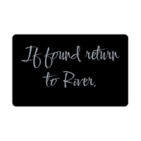 Load image into Gallery viewer, River Wallet Card for Birthday Christmas - Personalized Custom Name - If Found Return to River – front view
