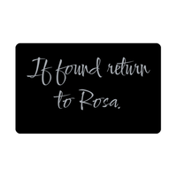Load image into Gallery viewer, Rosa Wallet Card for Birthday Christmas - Personalized Custom Name - If Found Return to Rosa – front view
