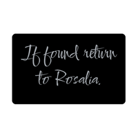 Load image into Gallery viewer, Rosalia Wallet Card for Birthday Christmas - Personalized Custom Name - If Found Return to Rosalia – front view
