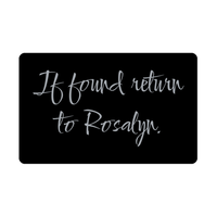Load image into Gallery viewer, Rosalyn Wallet Card for Birthday Christmas - Personalized Custom Name - If Found Return to Rosalyn – front view

