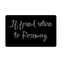 Load image into Gallery viewer, Rosemary Wallet Card for Birthday Christmas - Personalized Custom Name - If Found Return to Rosemary – front view

