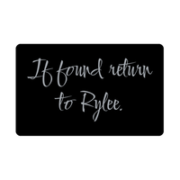 Load image into Gallery viewer, Rylee Wallet Card for Birthday Christmas - Personalized Custom Name - If Found Return to Rylee – front view
