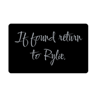 Load image into Gallery viewer, Rylie Wallet Card for Birthday Christmas - Personalized Custom Name - If Found Return to Rylie – front view
