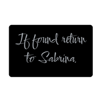 Load image into Gallery viewer, Sabrina Wallet Card for Birthday Christmas - Personalized Custom Name - If Found Return to Sabrina – front view
