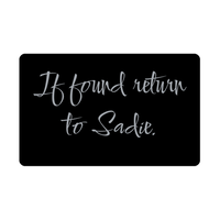 Load image into Gallery viewer, Sadie Wallet Card for Birthday Christmas - Personalized Custom Name - If Found Return to Sadie – front view
