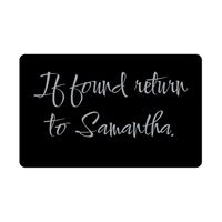 Load image into Gallery viewer, Samantha Wallet Card for Birthday Christmas - Personalized Custom Name - If Found Return to Samantha – front view
