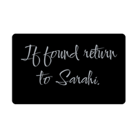 Load image into Gallery viewer, Sarahi Wallet Card for Birthday Christmas - Personalized Custom Name - If Found Return to Sarahi – front view
