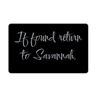 Load image into Gallery viewer, Savannah Wallet Card for Birthday Christmas - Personalized Custom Name - If Found Return to Savannah – front view
