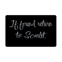 Load image into Gallery viewer, Scarlet Wallet Card for Birthday Christmas - Personalized Custom Name - If Found Return to Scarlet – front view
