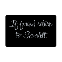 Load image into Gallery viewer, Scarlett Wallet Card for Birthday Christmas - Personalized Custom Name - If Found Return to Scarlett – front view
