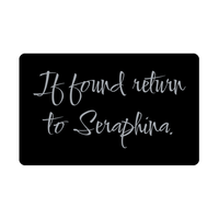 Load image into Gallery viewer, Seraphina Wallet Card for Birthday Christmas - Personalized Custom Name - If Found Return to Seraphina – front view
