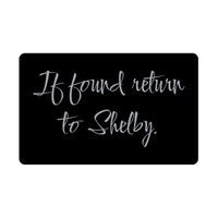 Load image into Gallery viewer, Shelby Wallet Card for Birthday Christmas - Personalized Custom Name - If Found Return to Shelby – front view
