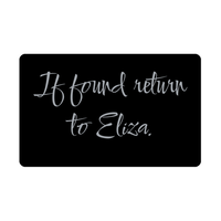 Load image into Gallery viewer, Eliza Wallet Card for Birthday Christmas - Personalized Custom Name - If Found Return to Eliza – front view
