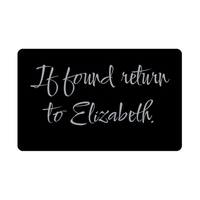 Load image into Gallery viewer, Elizabeth Wallet Card for Birthday Christmas - Personalized Custom Name - If Found Return to Elizabeth – front view
