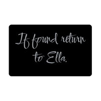 Load image into Gallery viewer, Ella Wallet Card for Birthday Christmas - Personalized Custom Name - If Found Return to Ella – front view
