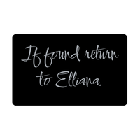 Load image into Gallery viewer, Elliana Wallet Card for Birthday Christmas - Personalized Custom Name - If Found Return to Elliana – front view
