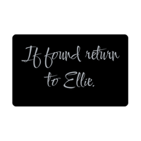 Load image into Gallery viewer, Ellie Wallet Card for Birthday Christmas - Personalized Custom Name - If Found Return to Ellie – front view
