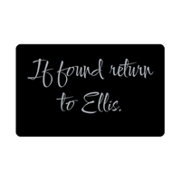 Load image into Gallery viewer, Ellis Wallet Card for Birthday Christmas - Personalized Custom Name - If Found Return to Ellis – front view
