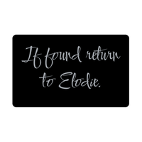 Load image into Gallery viewer, Elodie Wallet Card for Birthday Christmas - Personalized Custom Name - If Found Return to Elodie – front view
