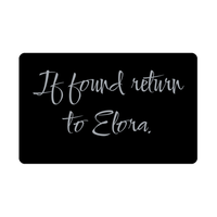 Load image into Gallery viewer, Elora Wallet Card for Birthday Christmas - Personalized Custom Name - If Found Return to Elora – front view
