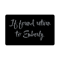 Load image into Gallery viewer, Emberly Wallet Card for Birthday Christmas - Personalized Custom Name - If Found Return to Emberly – front view
