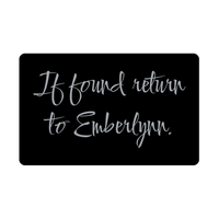Load image into Gallery viewer, Emberlynn Wallet Card for Birthday Christmas - Personalized Custom Name - If Found Return to Emberlynn – front view
