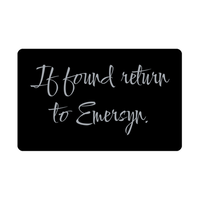 Load image into Gallery viewer, Emersyn Wallet Card for Birthday Christmas - Personalized Custom Name - If Found Return to Emersyn – front view
