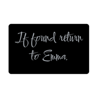 Load image into Gallery viewer, Emma Wallet Card for Birthday Christmas - Personalized Custom Name - If Found Return to Emma – front view
