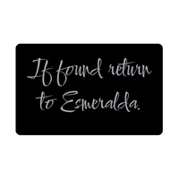 Load image into Gallery viewer, Esmeralda Wallet Card for Birthday Christmas - Personalized Custom Name - If Found Return to Esmeralda – front view

