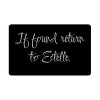 Load image into Gallery viewer, Estelle Wallet Card for Birthday Christmas - Personalized Custom Name - If Found Return to Estelle – front view

