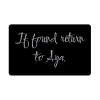Load image into Gallery viewer, Aya Wallet Card for Birthday Christmas - Personalized Custom Name - If Found Return to Aya – front view
