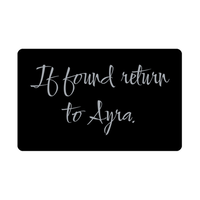 Load image into Gallery viewer, Ayra Wallet Card for Birthday Christmas - Personalized Custom Name - If Found Return to Ayra – front view
