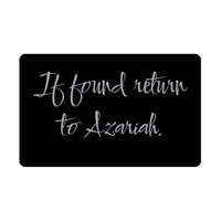 Load image into Gallery viewer, Azariah Wallet Card for Birthday Christmas - Personalized Custom Name - If Found Return to Azariah – front view
